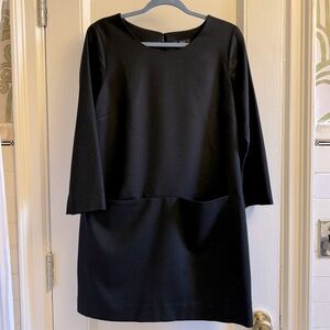 Black Wool Sheath Dress